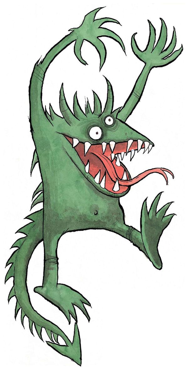Monster från boken Mustafas kiosk
